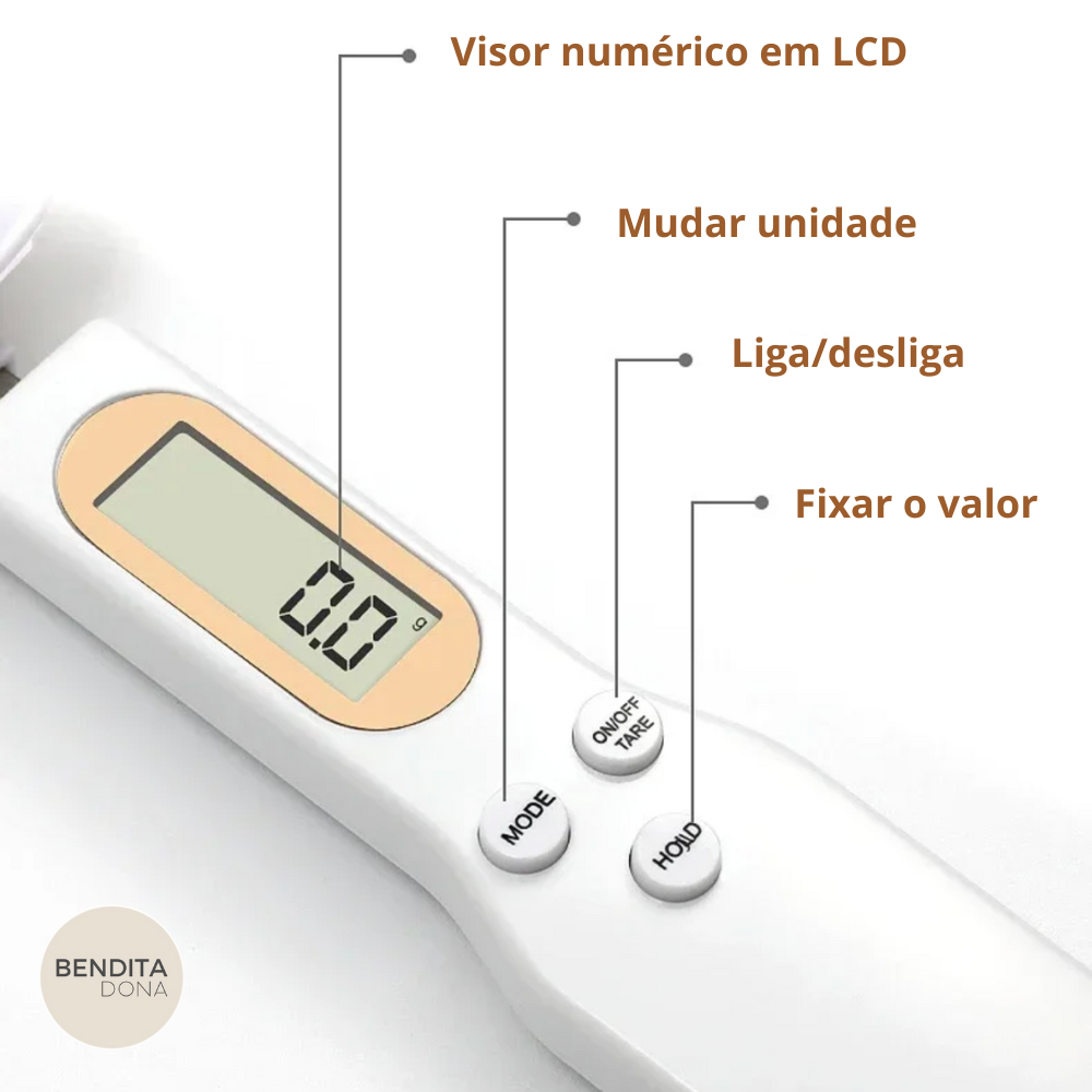 Balança Digital de Colher - SPOONIX