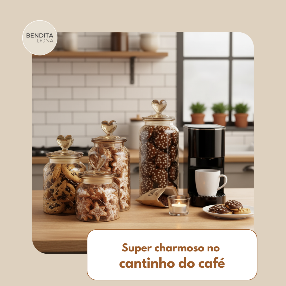 Pote de Vidro com Tampa Hermética - Glassic
