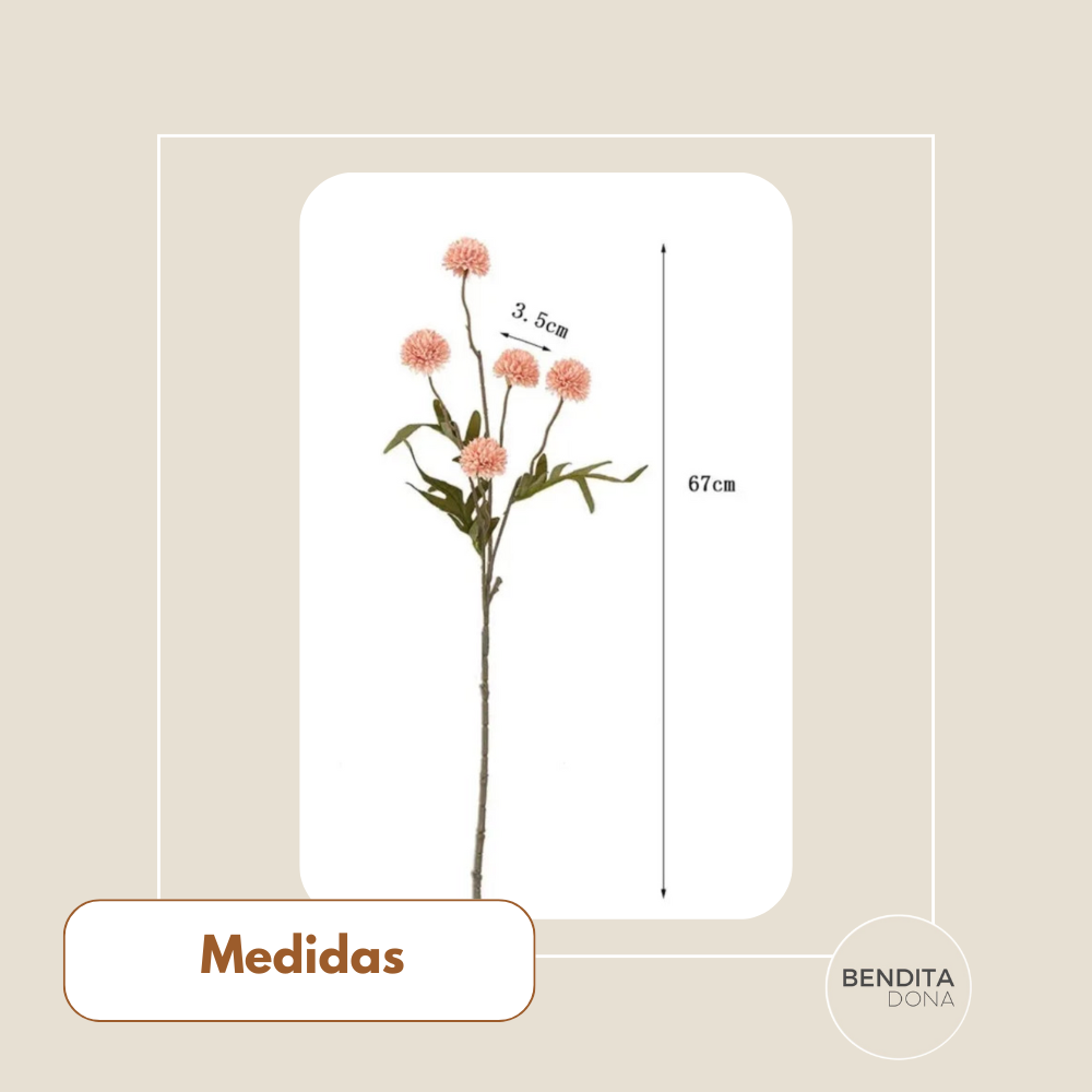 Buquê de Mini Crisântemos Artificiais - Ivy