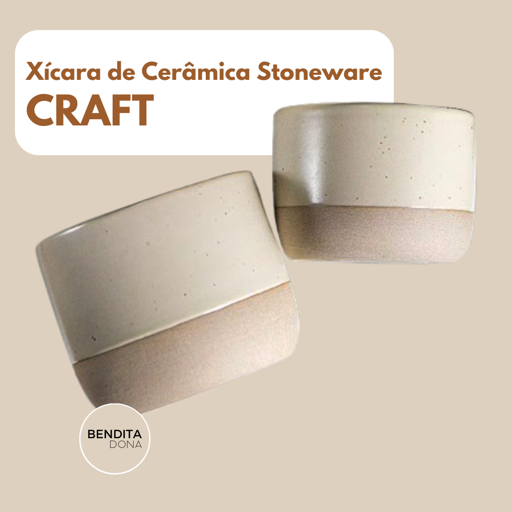 Xícara de Cerâmica Stoneware - Craft