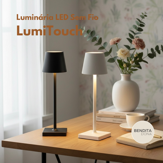 Luminária LED Sem Fio - LumiTouch