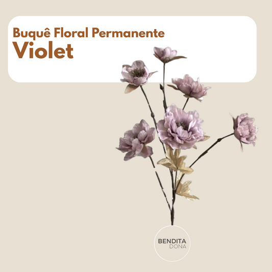 Buquê Floral Permanente – Violet