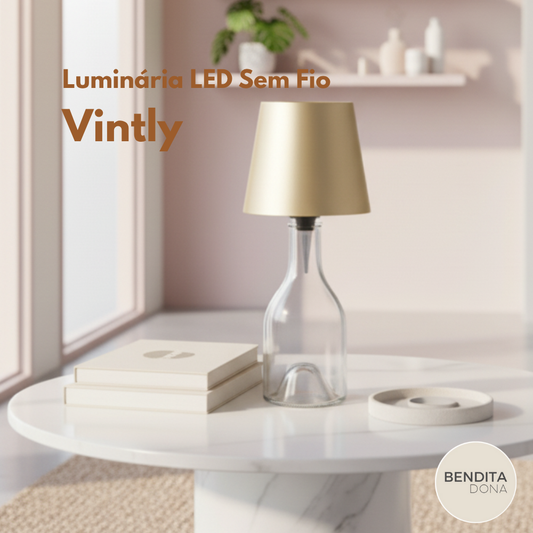 Luminária LED para Garrafas - Vintly