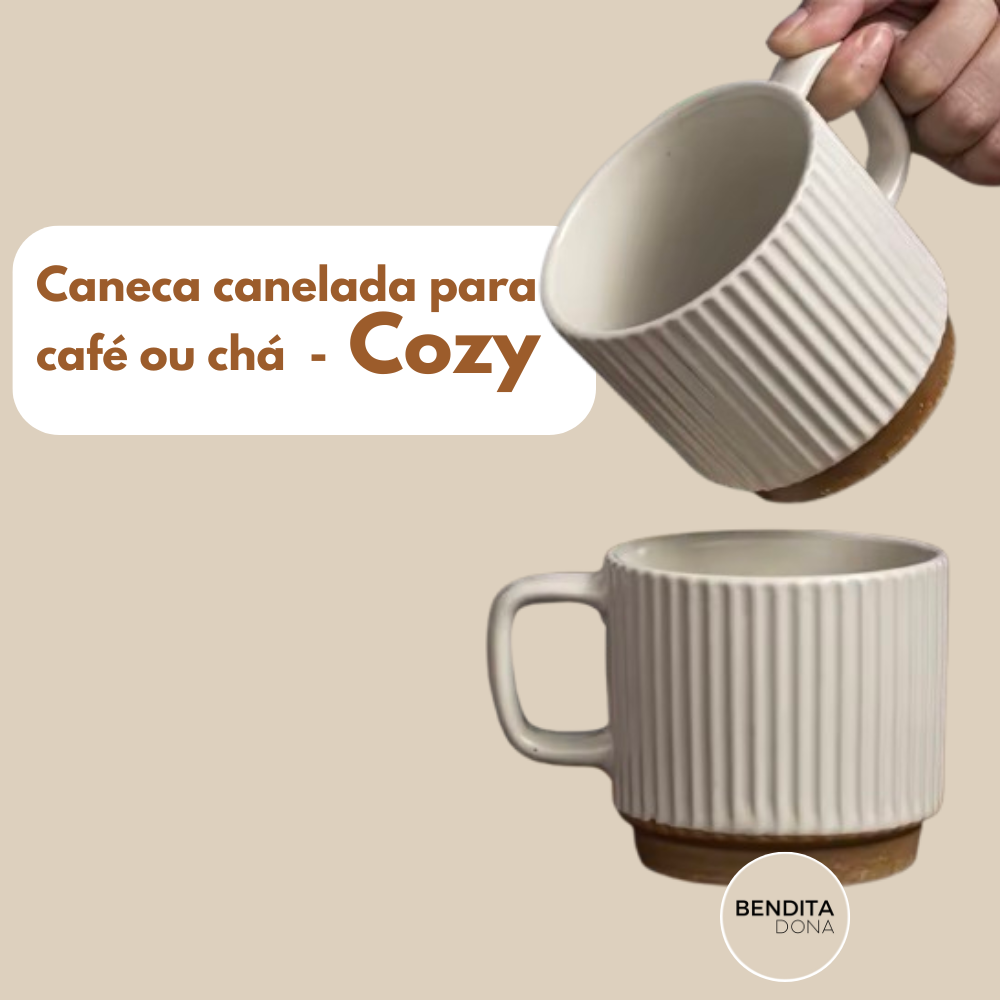 Caneca canelada para café ou chá - COZY