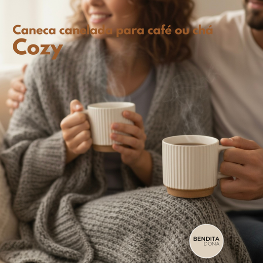 Caneca canelada para café ou chá - COZY