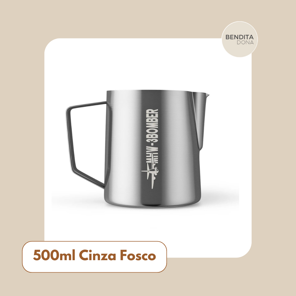 Jarra de Aço Inox para Espumar Leite - Lattea Art