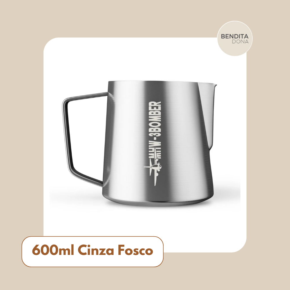 Jarra de Aço Inox para Espumar Leite - Lattea Art