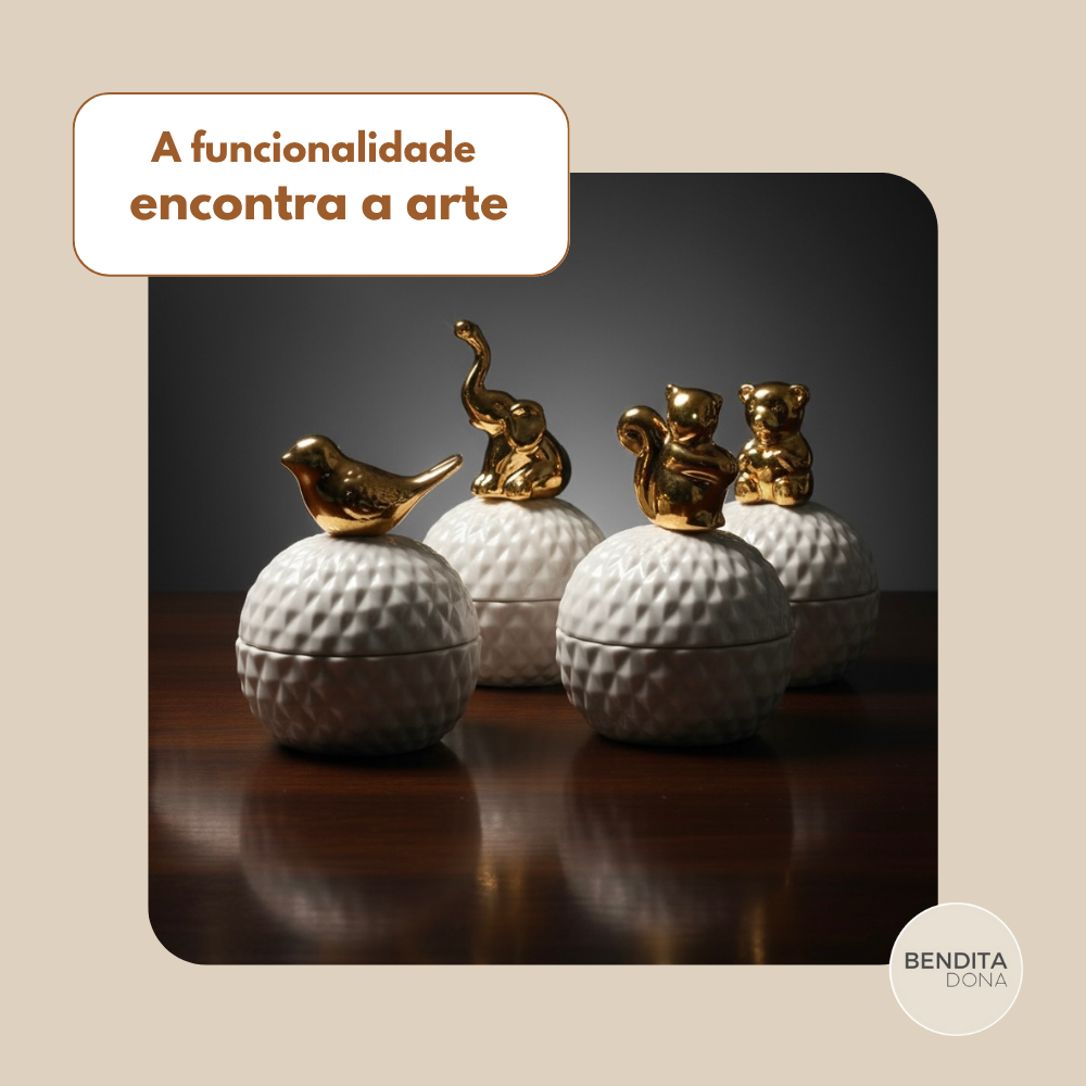Pote de Cerâmica Estilo Europeu - Nook