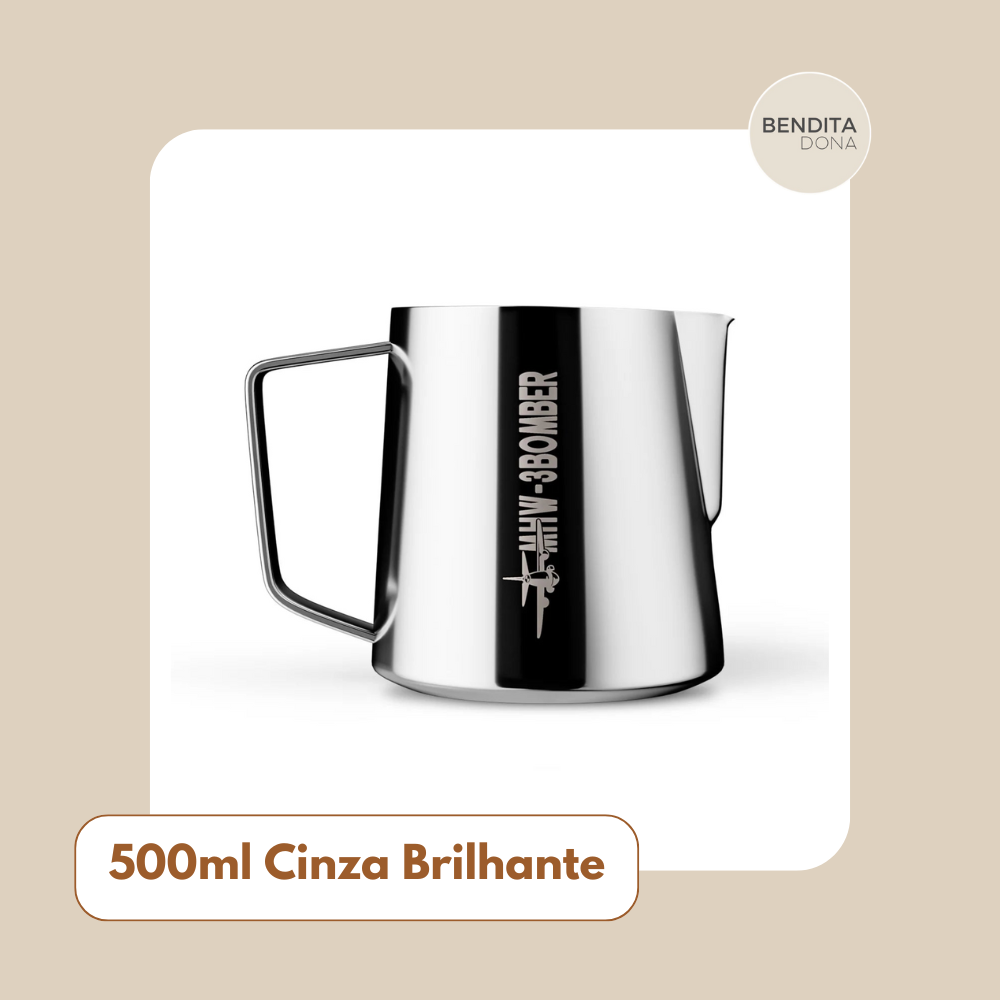 Jarra de Aço Inox para Espumar Leite - Lattea Art