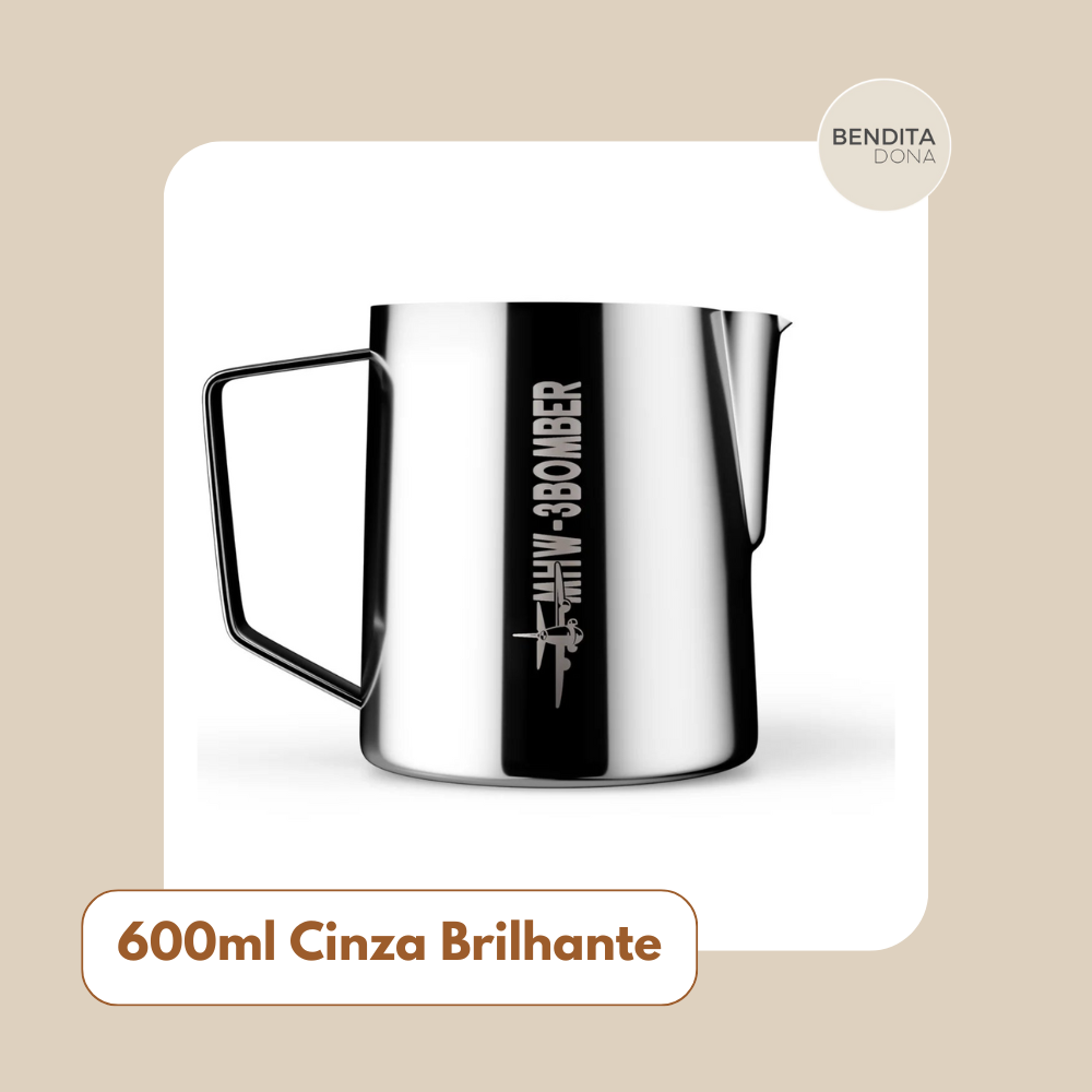 Jarra de Aço Inox para Espumar Leite - Lattea Art