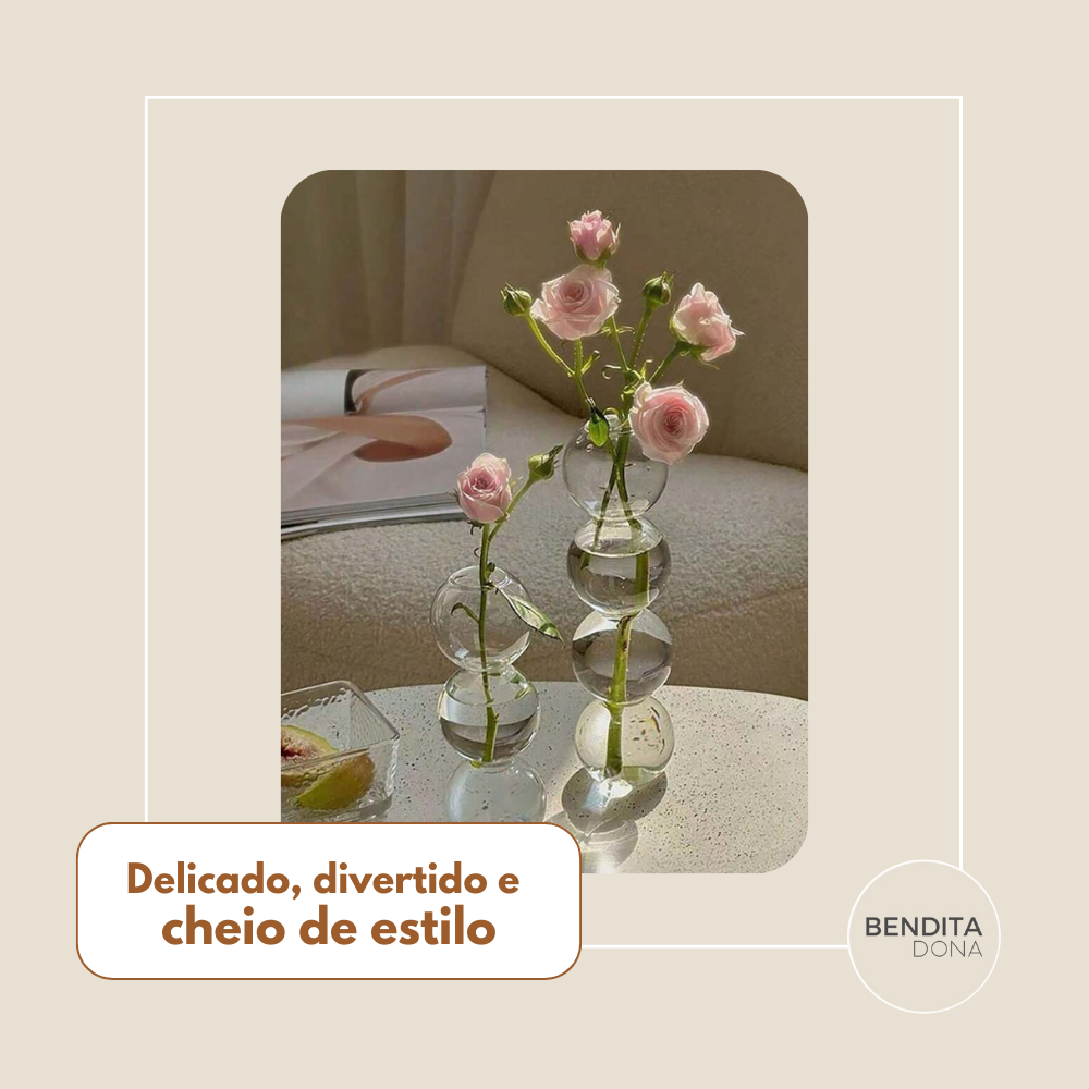 Vaso Decorativo de Vidro - Bubble