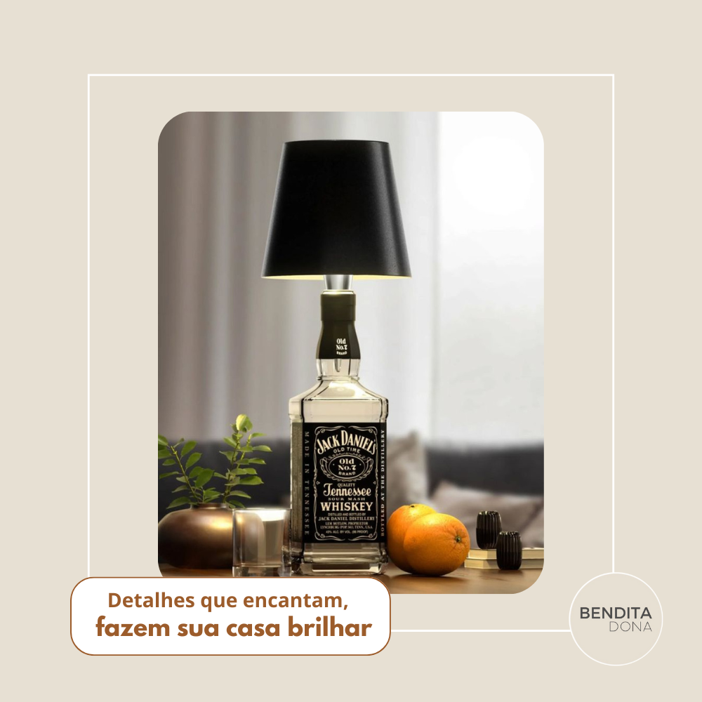 Luminária LED para Garrafas - Vintly