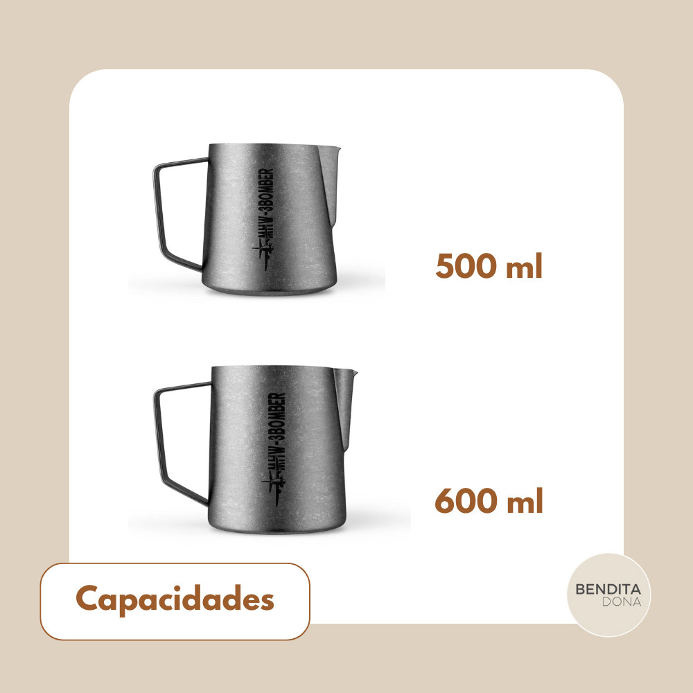 Jarra de Aço Inox para Espumar Leite - Lattea Art