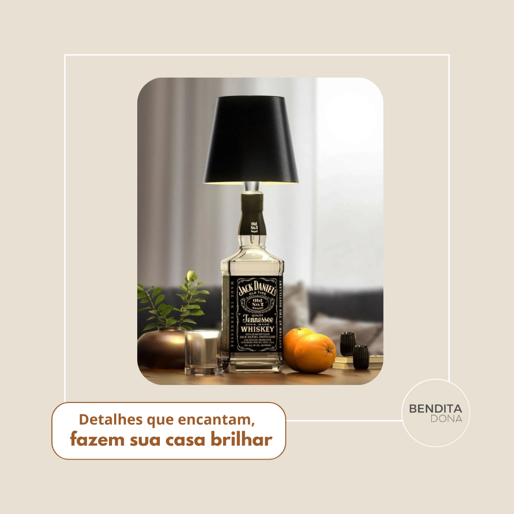 Luminária LED para Garrafas - Vintly