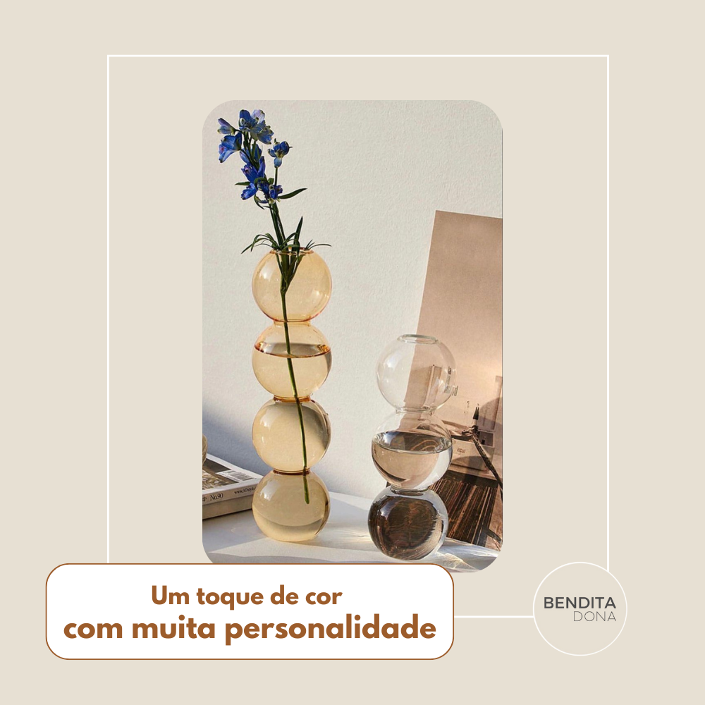 Vaso Decorativo de Vidro - Bubble