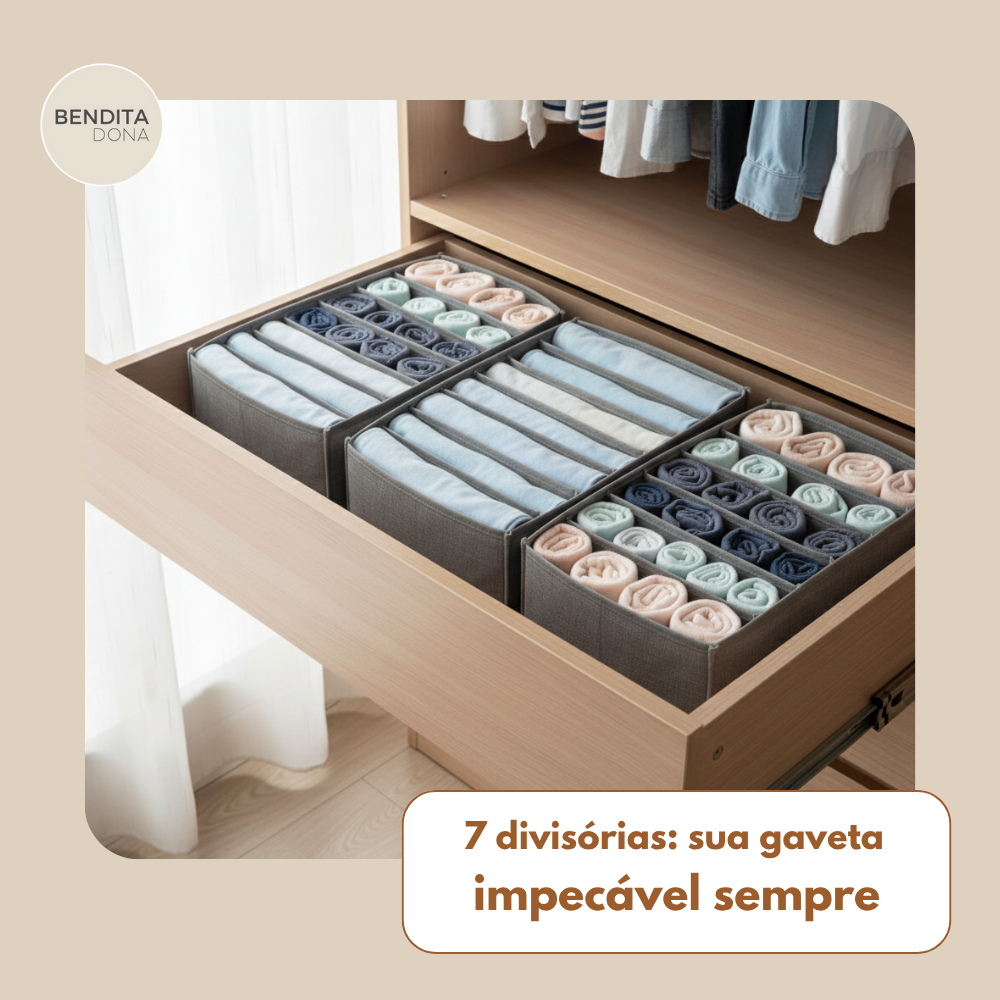 Caixa Organizadora de Roupa com Divisórias - Cubby