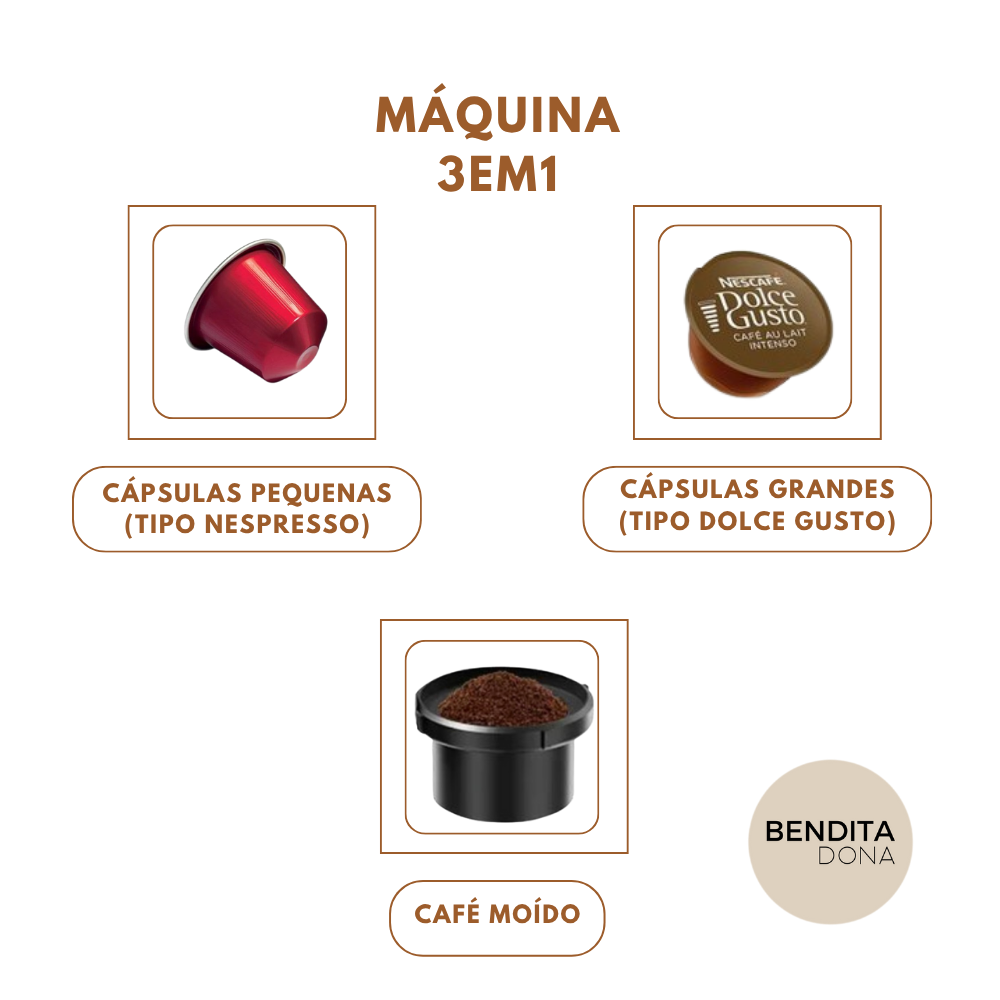 Máquina de café portátil 3 em 1 - HandBrew