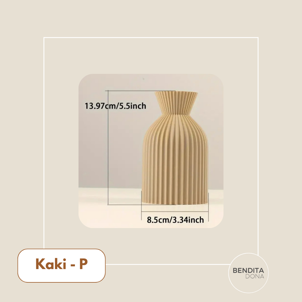 Vaso Decorativo Texturizado - Plissé