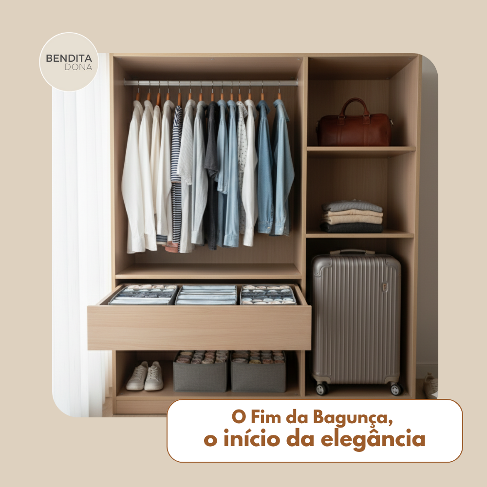 Caixa Organizadora de Roupa com Divisórias - Cubby