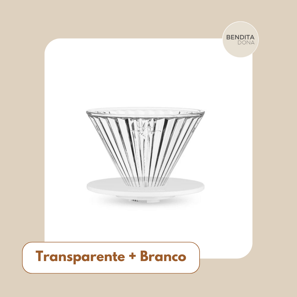 Gotejador de Café em Vidro 60° - Dripper