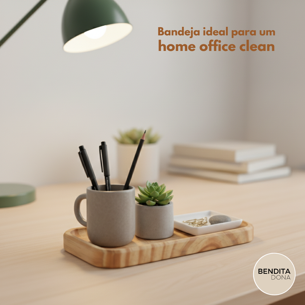 Bandeja de Madeira Decorativa – Root