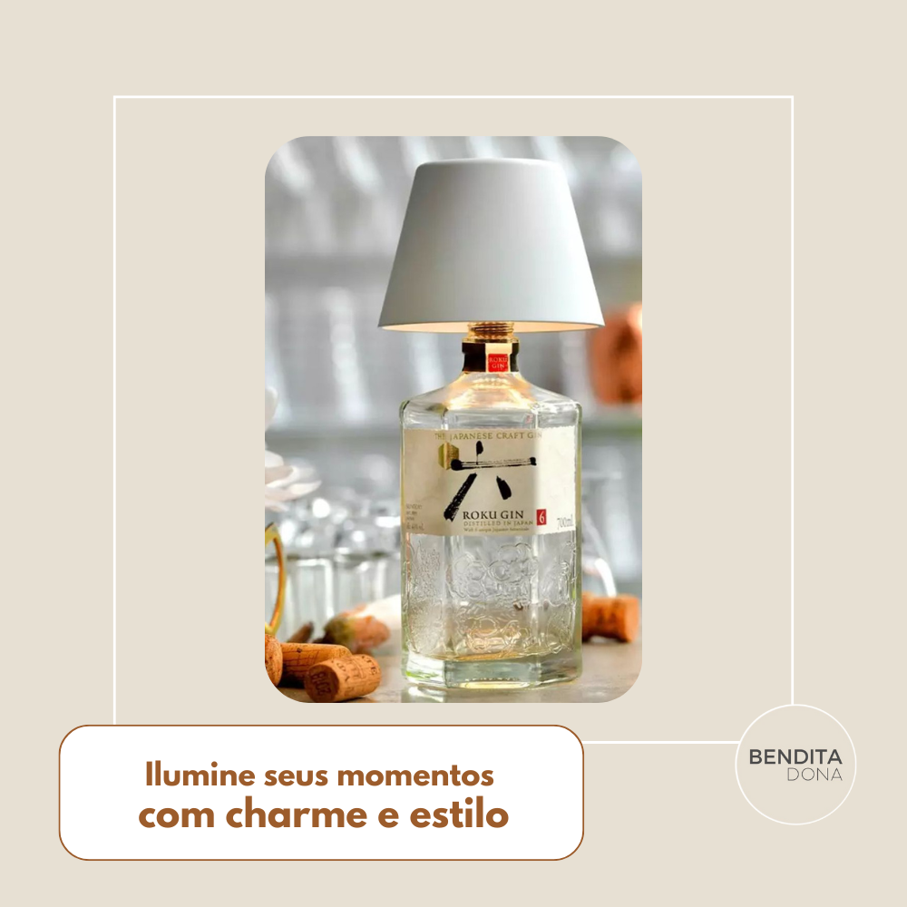 Luminária LED para Garrafas - Vintly