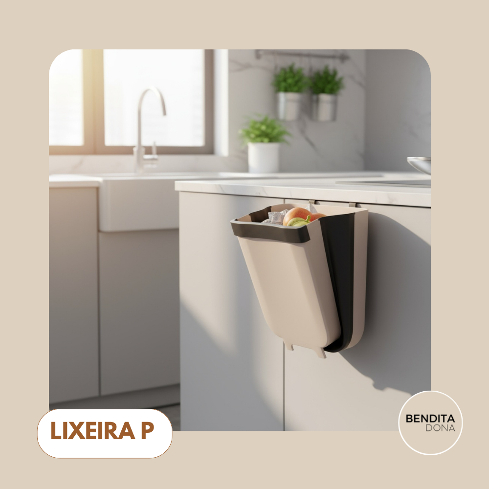 Lixeira dobrável de plástico - FlexBin