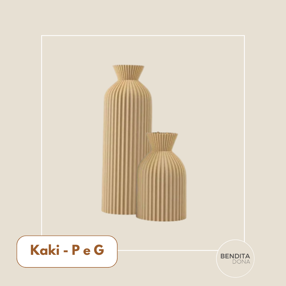 Vaso Decorativo Texturizado - Plissé