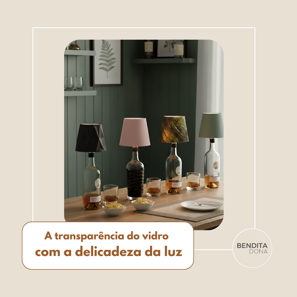 Luminária LED para Garrafas - Vintly