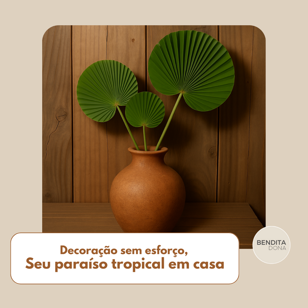 Folha de Palmeira Artificial Decorativa 3 peças - EverGreen