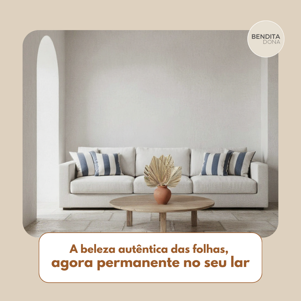 Folhas de Palmeira Secas Naturais 5 Peças - Boho Decor