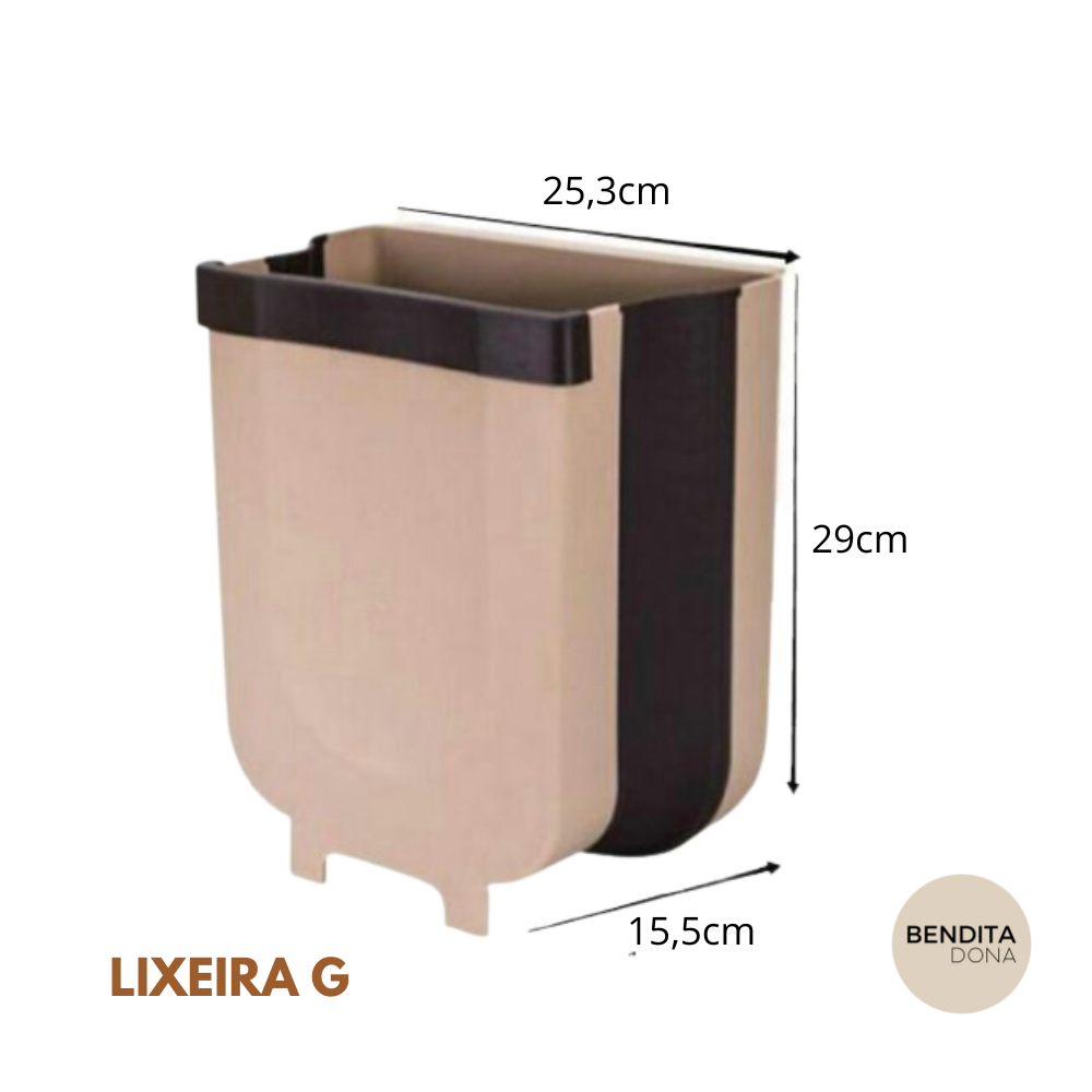Lixeira dobrável de plástico - FlexBin