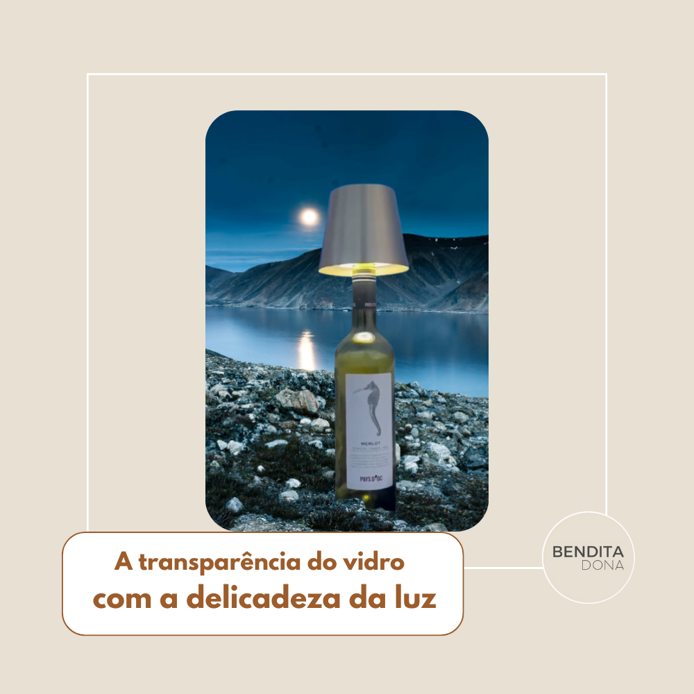 Luminária LED para Garrafas - Vintly