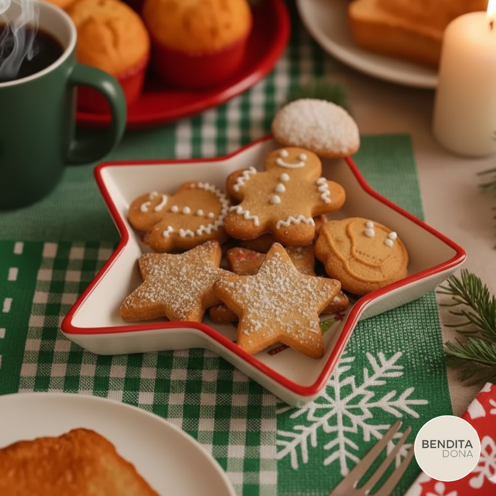 Petisqueira Natalina de Cerâmica