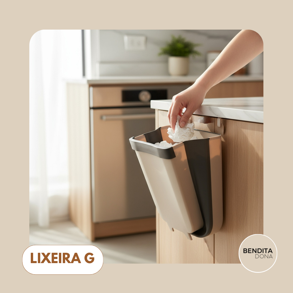 Lixeira dobrável de plástico - FlexBin