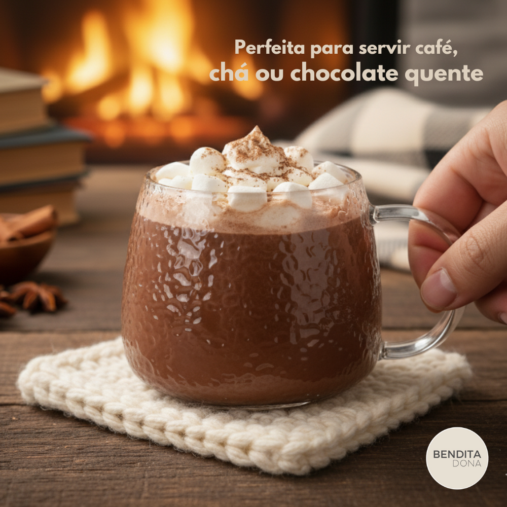 Caneca de Vidro Texturizada - Grit