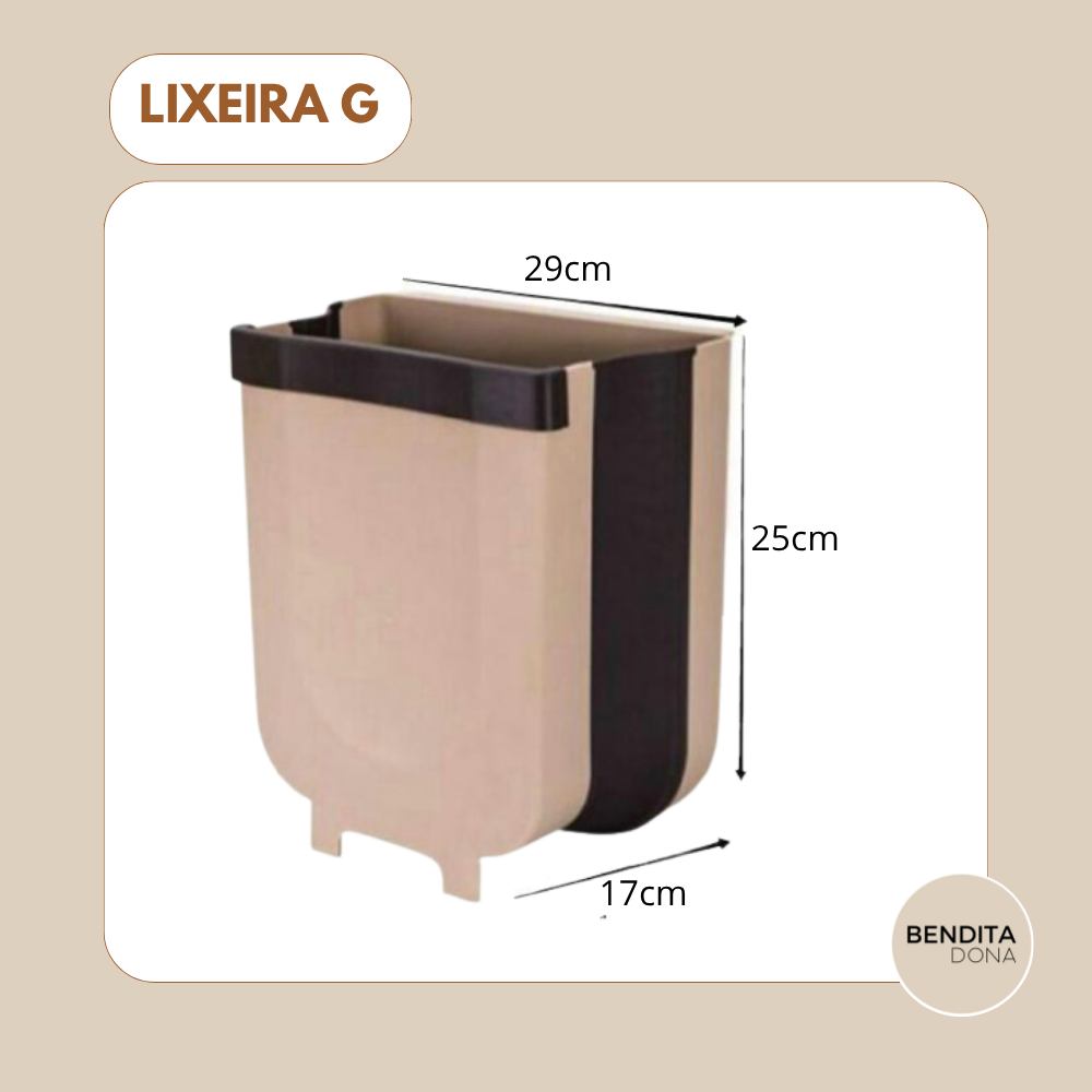 Lixeira dobrável de plástico - FlexBin