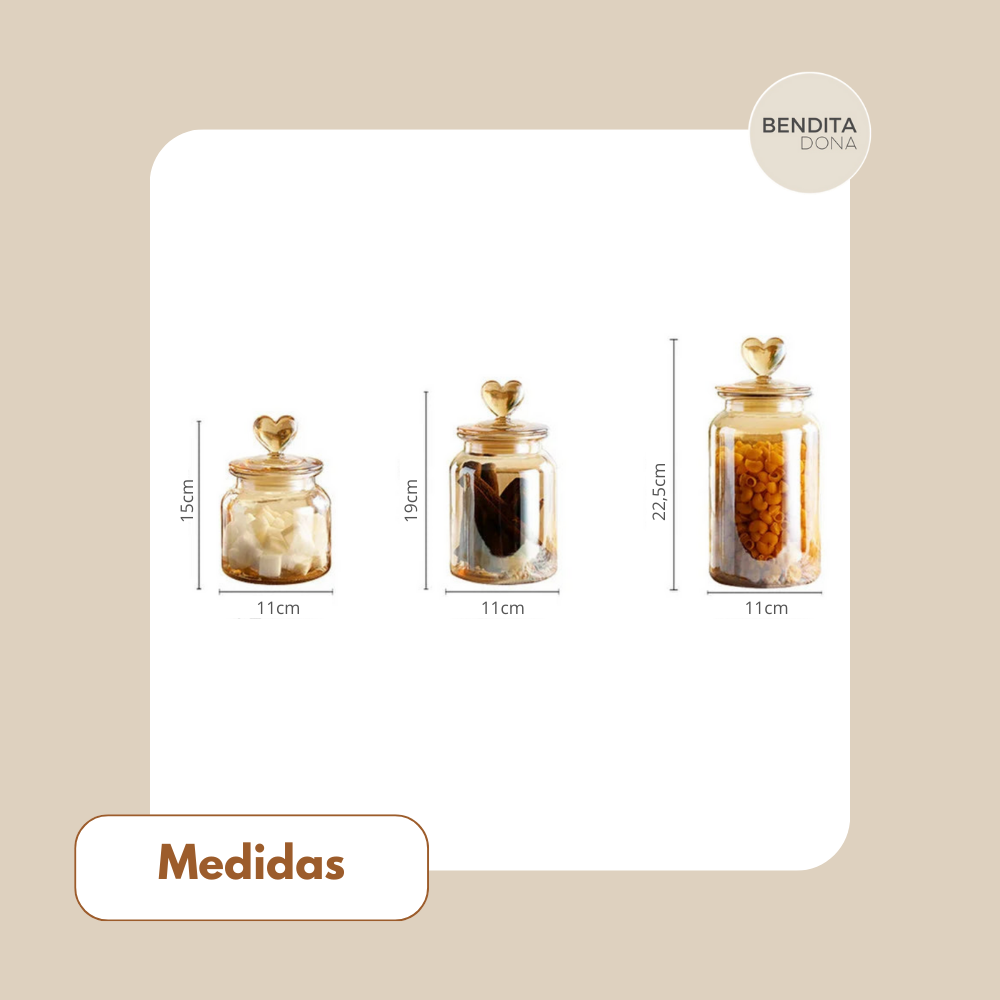 Pote de Vidro com Tampa Hermética - Glassic