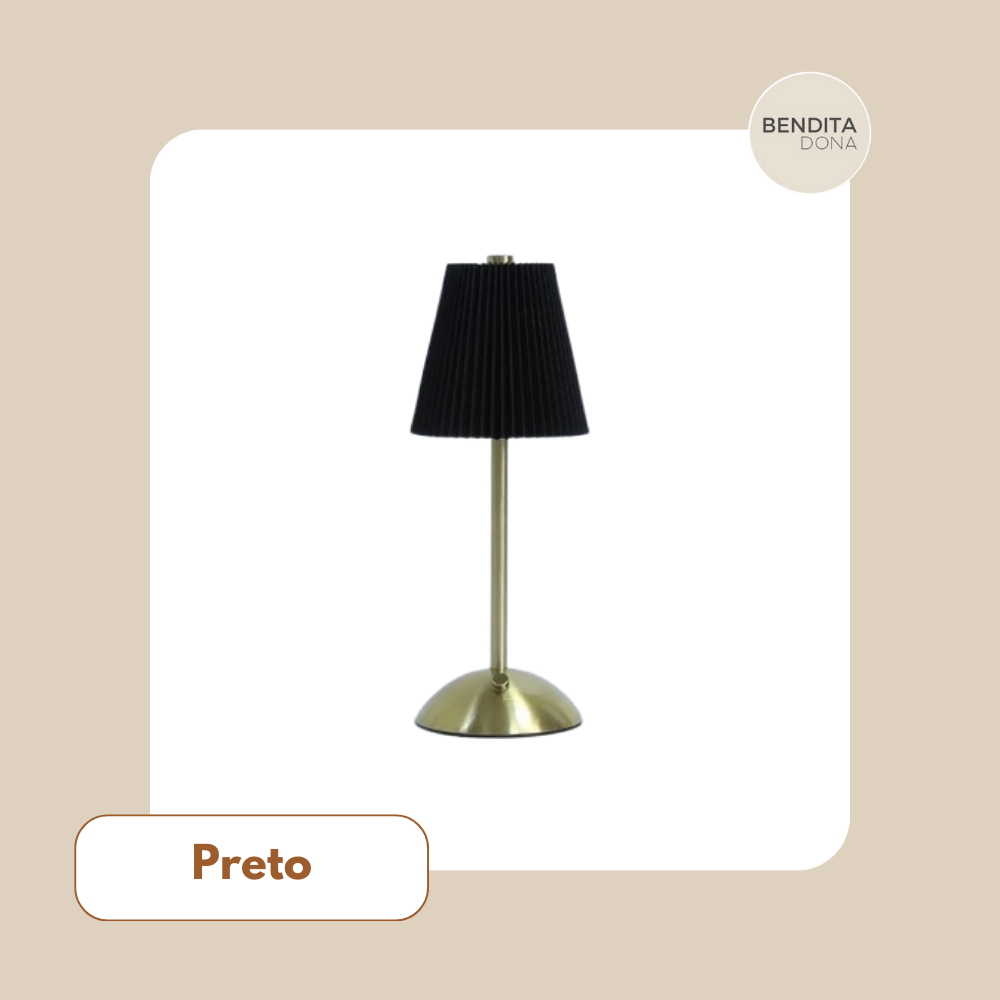 Luminária LED de Mesa Recarregável- Brillex