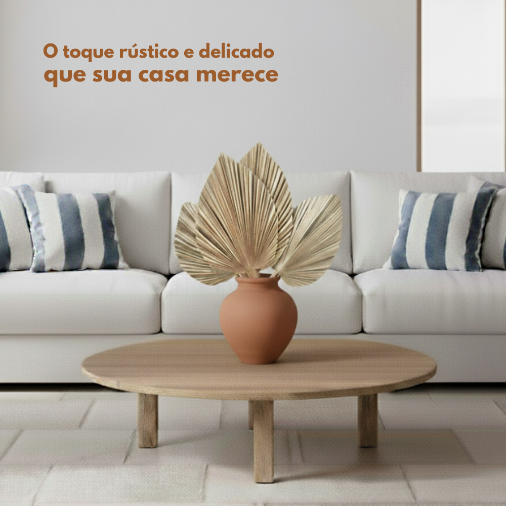 Folha de Palmeira Seca Natural - Boho Decor