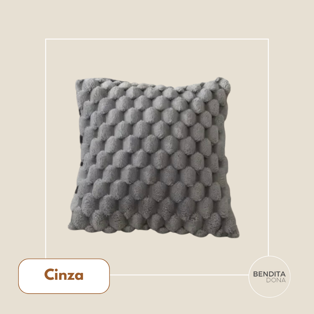 Capa de Almofada 3D de Pelúcia - Fluffy