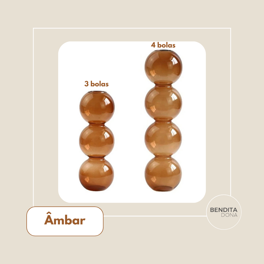 Vaso Decorativo de Vidro - Bubble