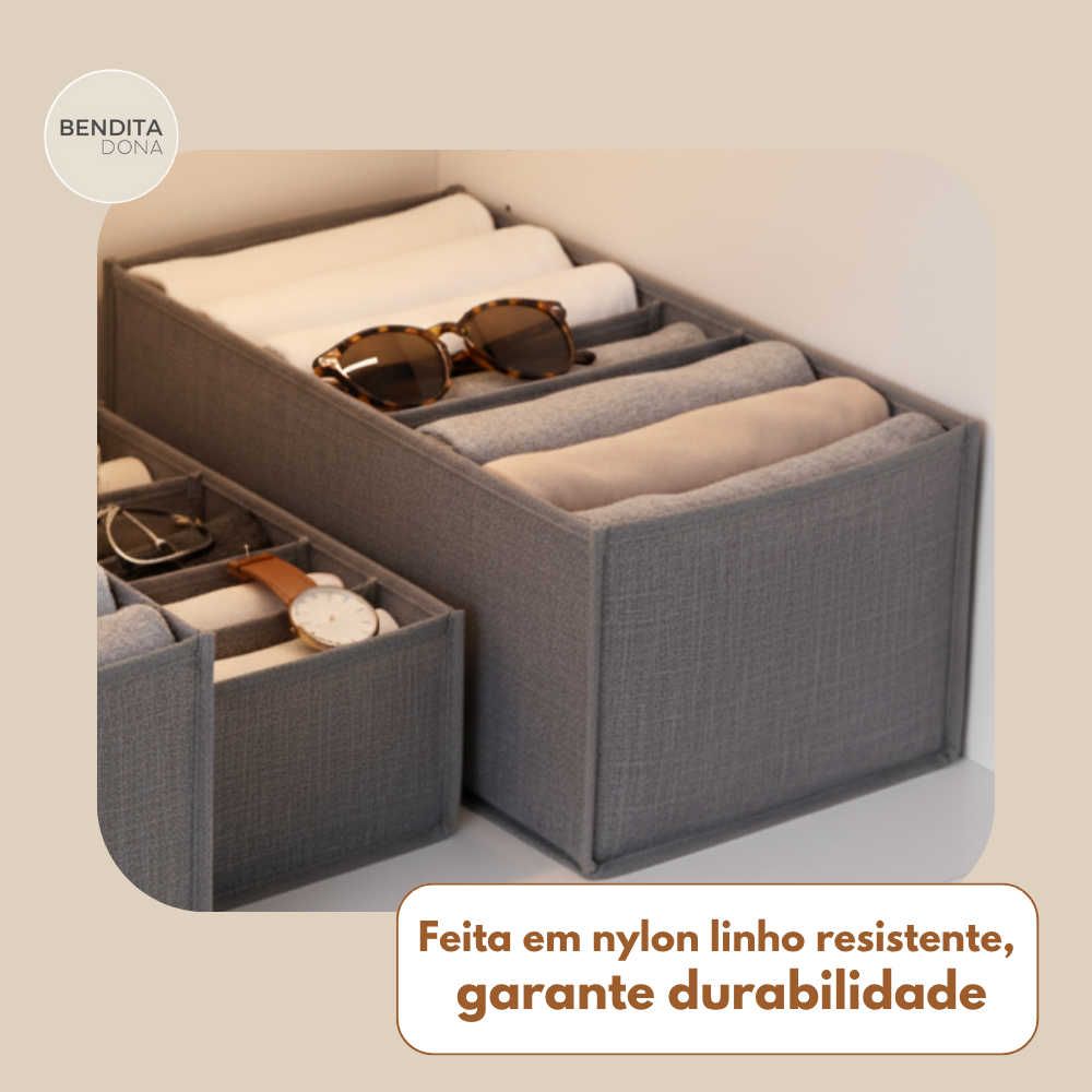 Caixa Organizadora de Roupa com Divisórias - Cubby