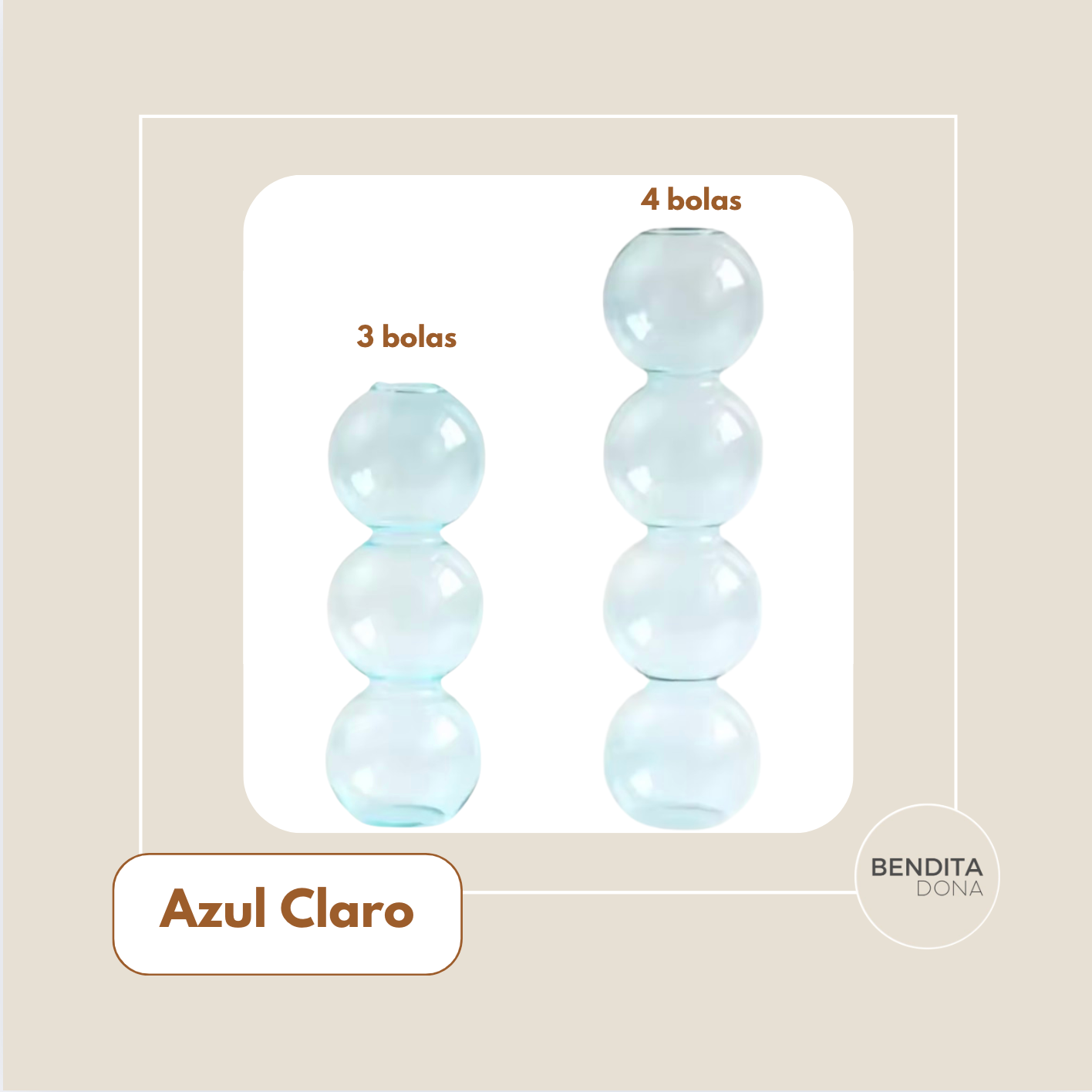Vaso Decorativo de Vidro - Bubble