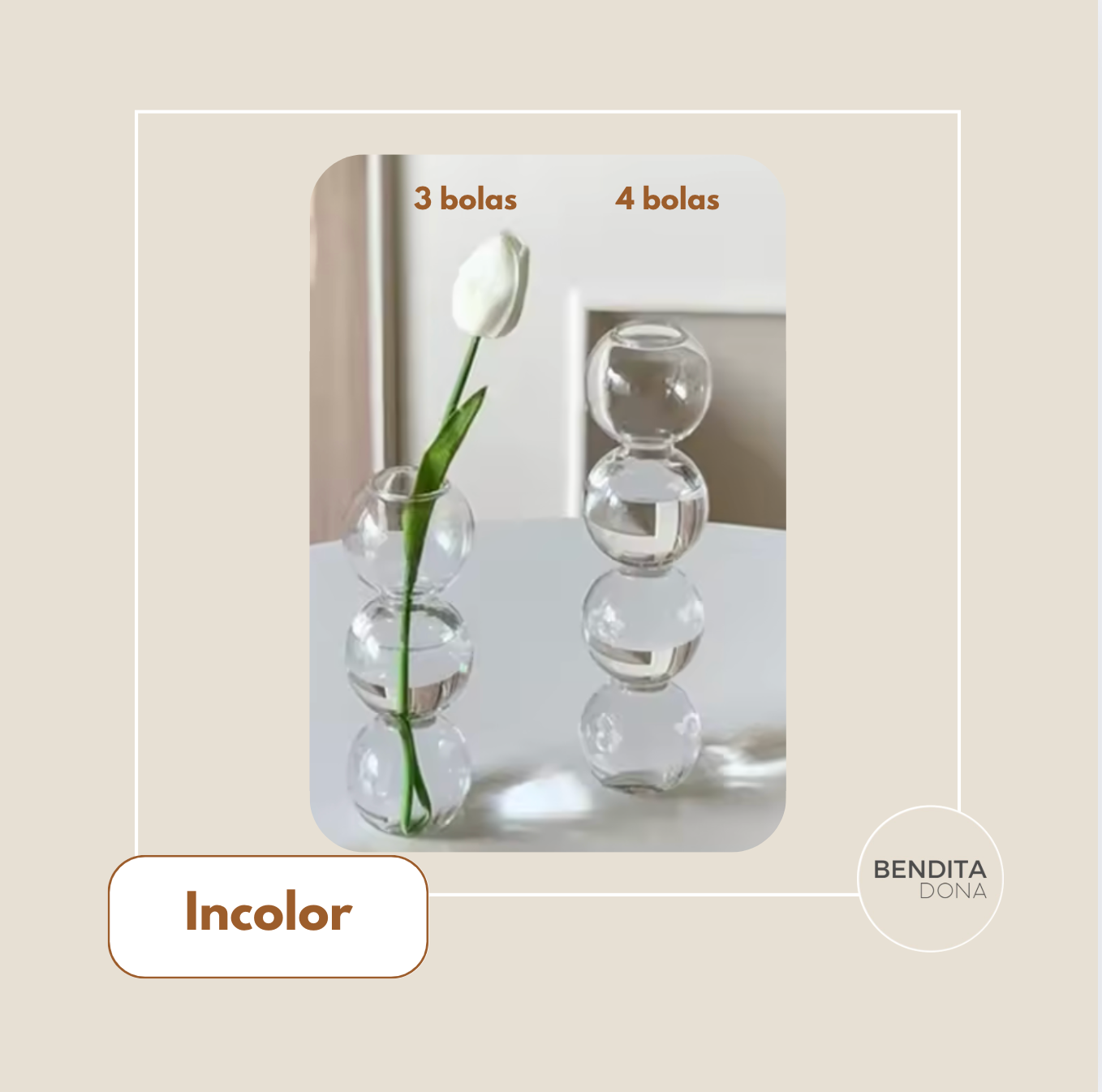 Vaso Decorativo de Vidro - Bubble