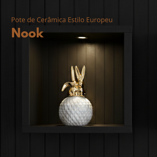 Pote de Cerâmica Estilo Europeu - Nook