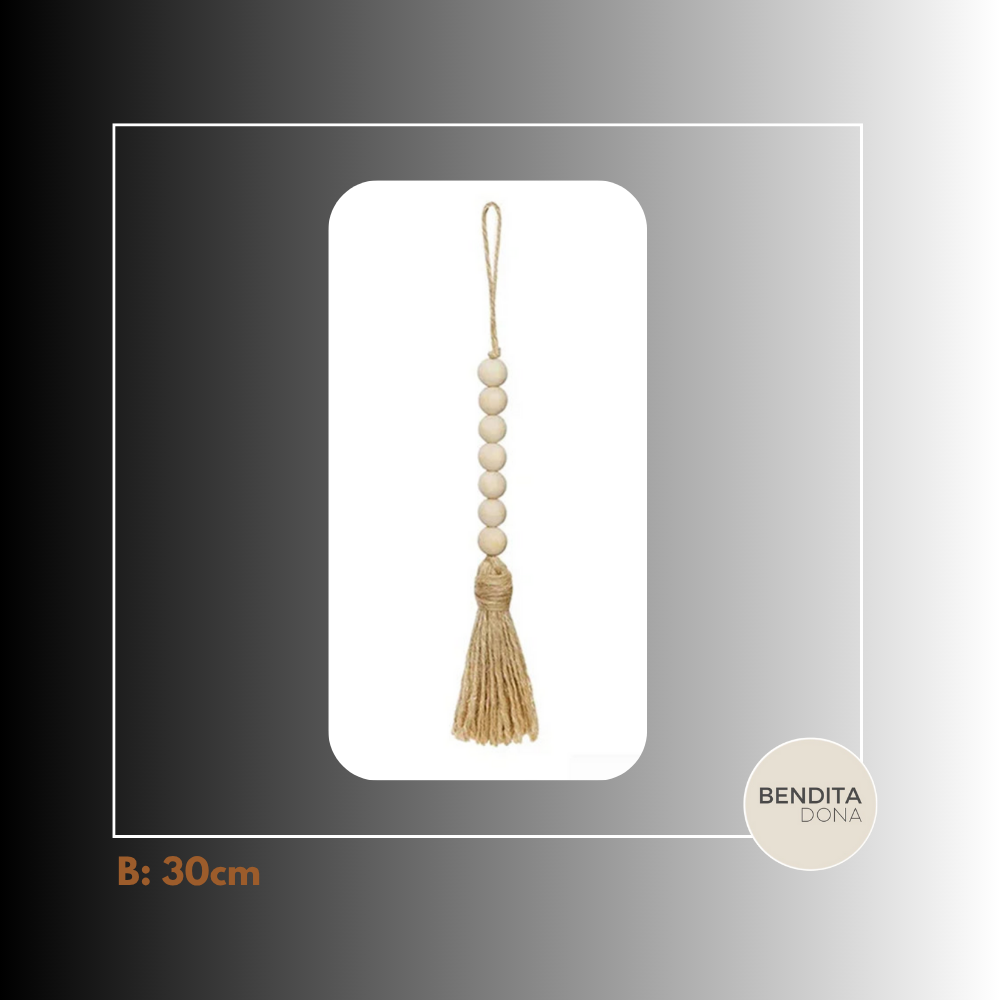 Colar de Miçangas de Madeira - Oakra