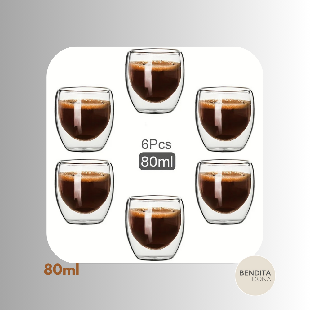 Copo de Vidro Duplo Borossilicato - BORO