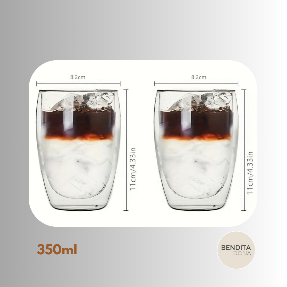 Copo de Vidro Duplo Borossilicato - BORO