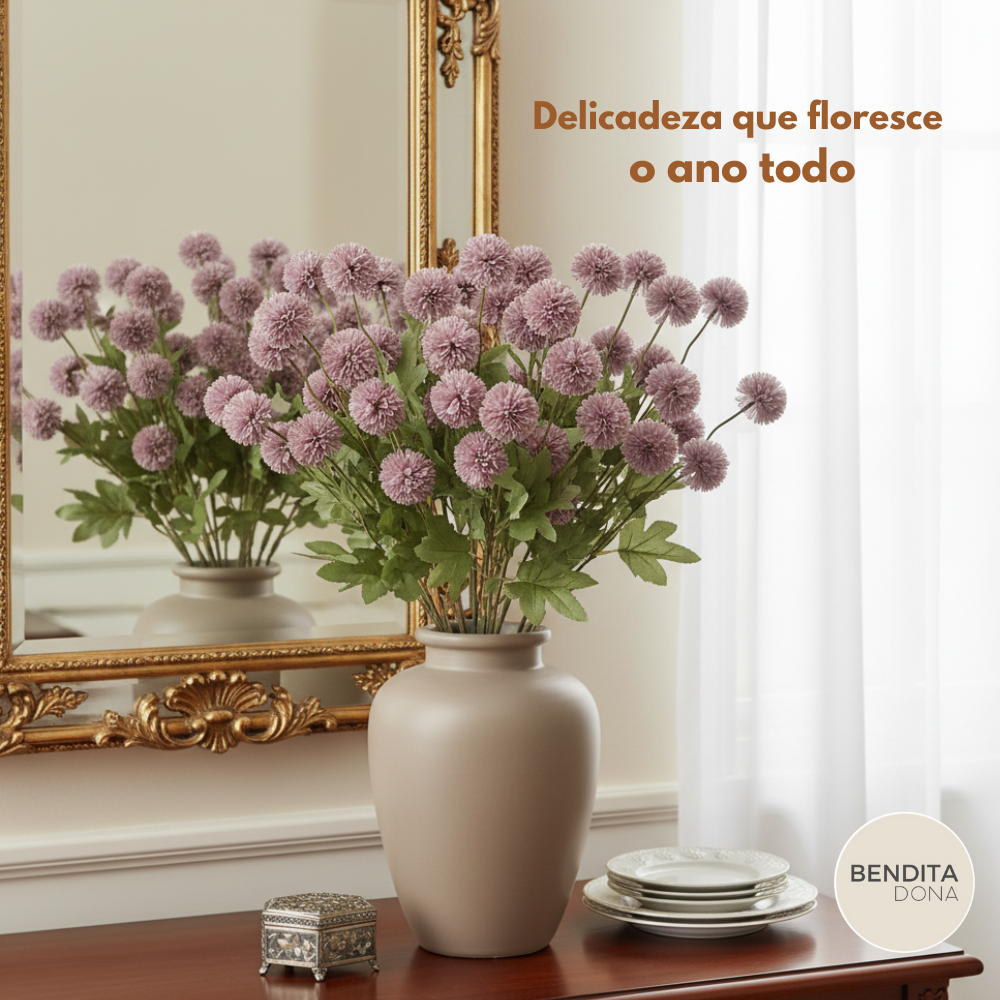 Buquê de Mini Crisântemos Artificiais - Ivy